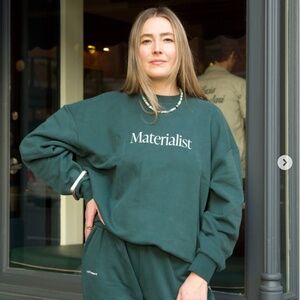 204. At Present x Pangaia Materialist Crew Neck Sweatshirt NWT Small $165